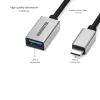 USB-kabel Marmitek 08375 0,15 m USB 3.2 Gen 1 USB-C USB-A zwart zilver