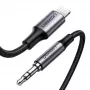 Ugreen 70509 mobiele-telefoonkabel zilver 1 m 3,5 mm Lightning
