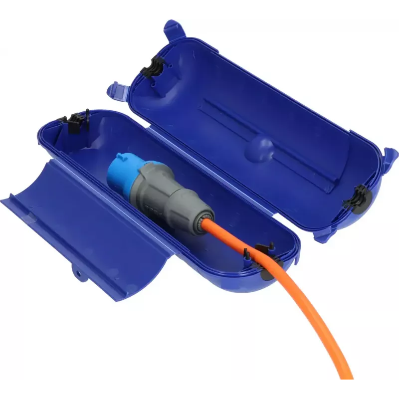 Brennenstuhl 1160540 Safe-Box CEE 230 V beschermkapsel voor kabelverbindingen, IP44, blauw