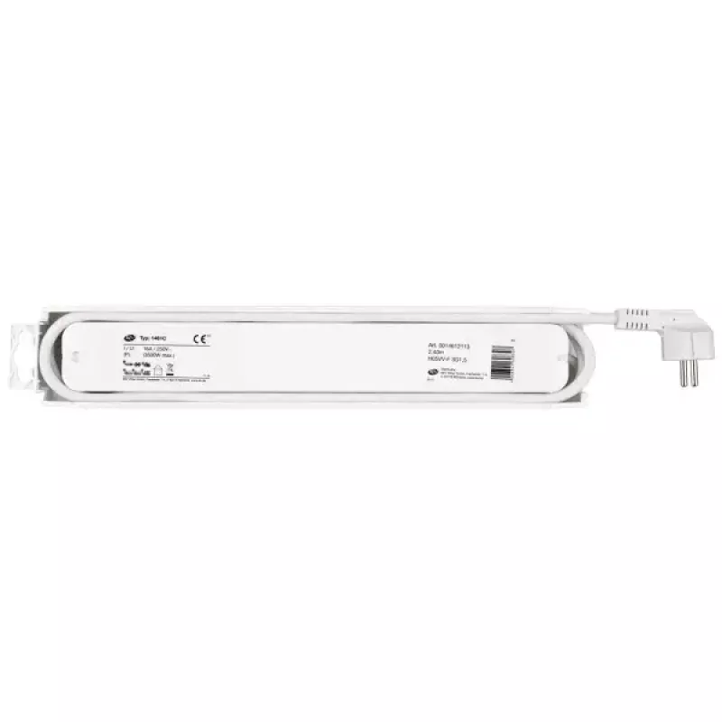 Verlengsnoer REV 14612113 2,4 m 6 AC-uitgangen voor binnen wit