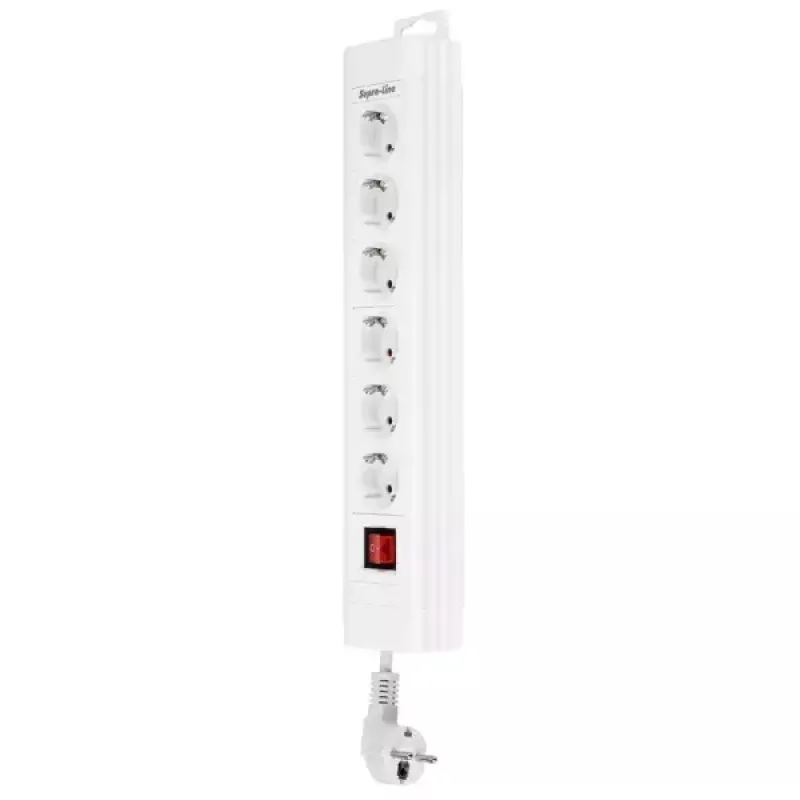Verlengsnoer REV 14612113 2,4 m 6 AC-uitgangen voor binnen wit