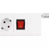 Verlengsnoer REV 14612113 2,4 m 6 AC-uitgangen voor binnen wit