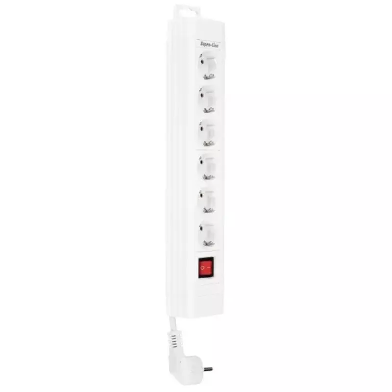 Verlengsnoer REV 14612113 2,4 m 6 AC-uitgangen voor binnen wit