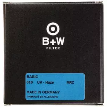 Ultraviolet (UV)-camerafilter B+W BASIC 010 5,2 cm zwart