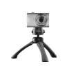 Statief Mantona 21406 smartphone digitale camera 3 poten zwart grijs