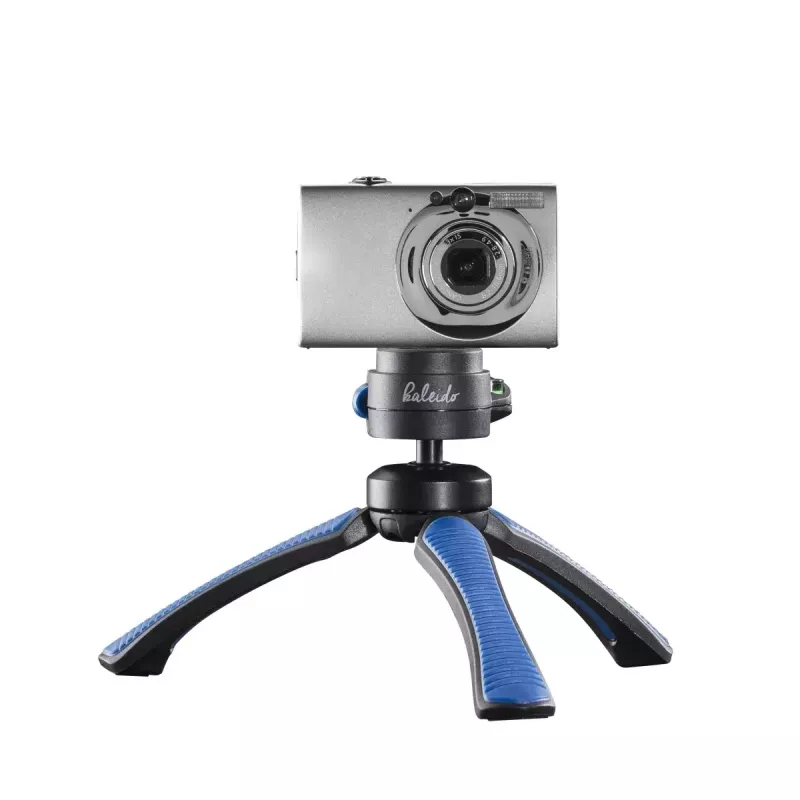 Statief Mantona 21405 smartphone digitale camera 3 poten zwart blauw