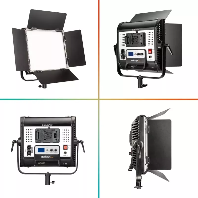 Walimex Rainbow 50 W LED-licht zwart aluminium kunststof 50000 h