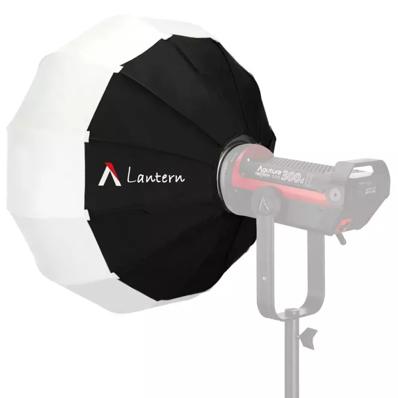 Aputure Lantern 90 zwart wit 90 cm diffusiekap veerkooi
