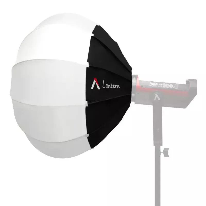 Aputure Lantern 90 zwart wit 90 cm diffusiekap veerkooi