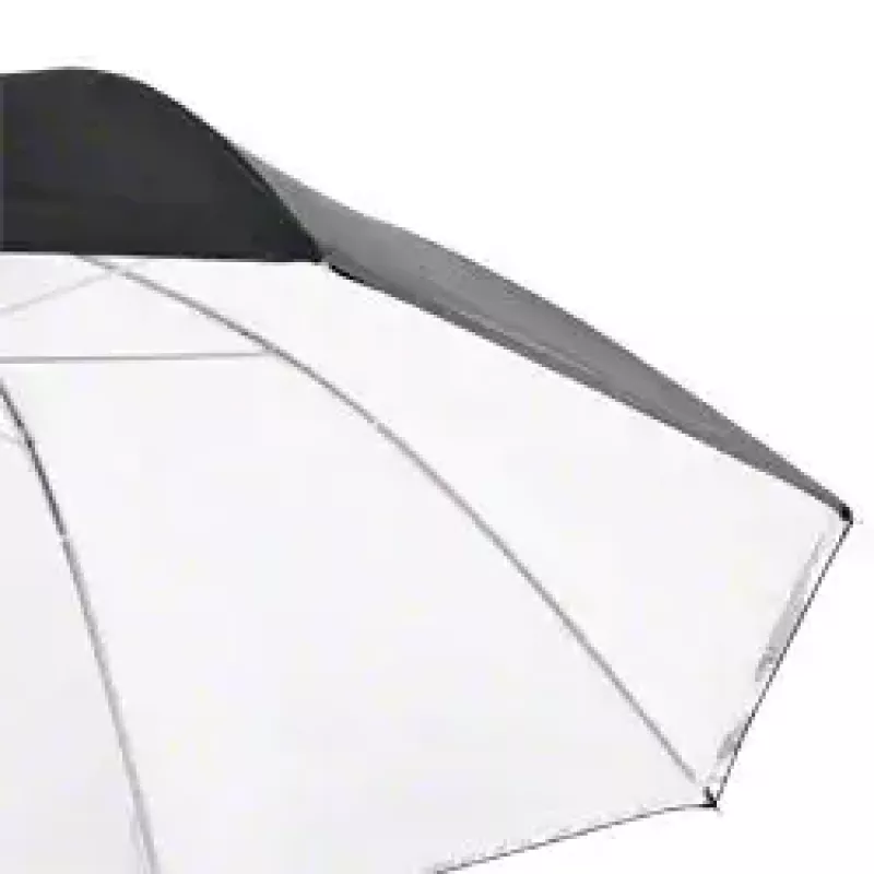 Walimex 1017655 2-in-1 reflecterende en doorschijnende paraplu, wit, 109 cm
