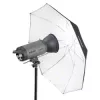 Walimex 1017655 2-in-1 reflecterende en doorschijnende paraplu, wit, 109 cm