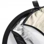 Walimex fotostudio-reflector 17681 rond zwart goud zilver transparant wit diameter 56 cm