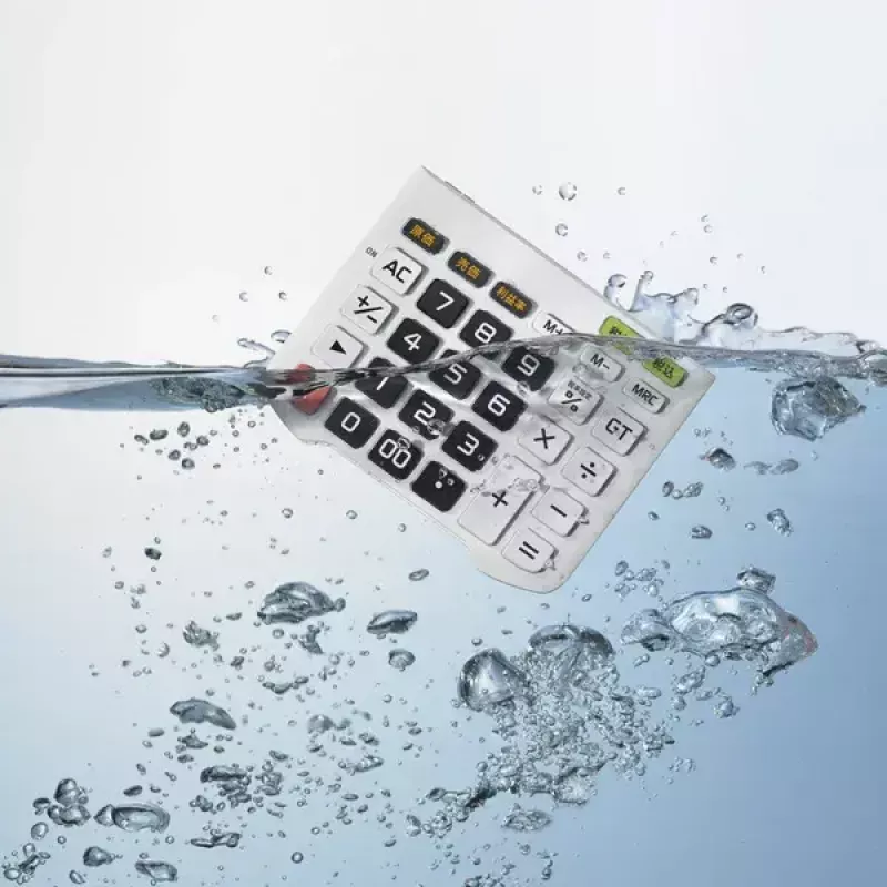 Financiële rekenmachine Casio WD-320MT desktop 12-cijferig zwart wit