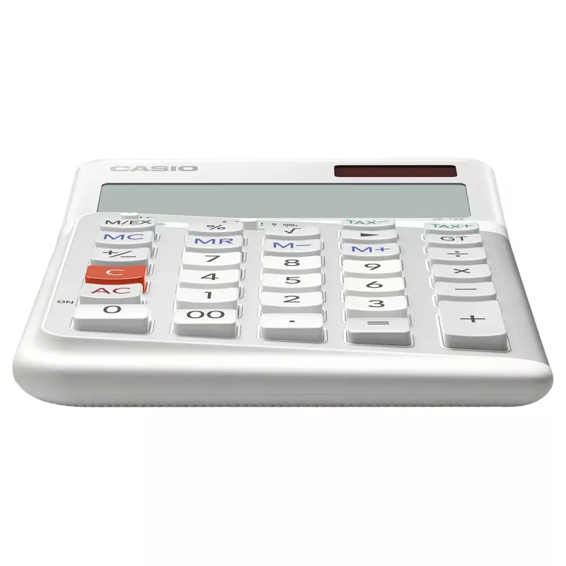 Basisrekenmachine Casio JE-12E-WE desktop 12-cijferig wit
