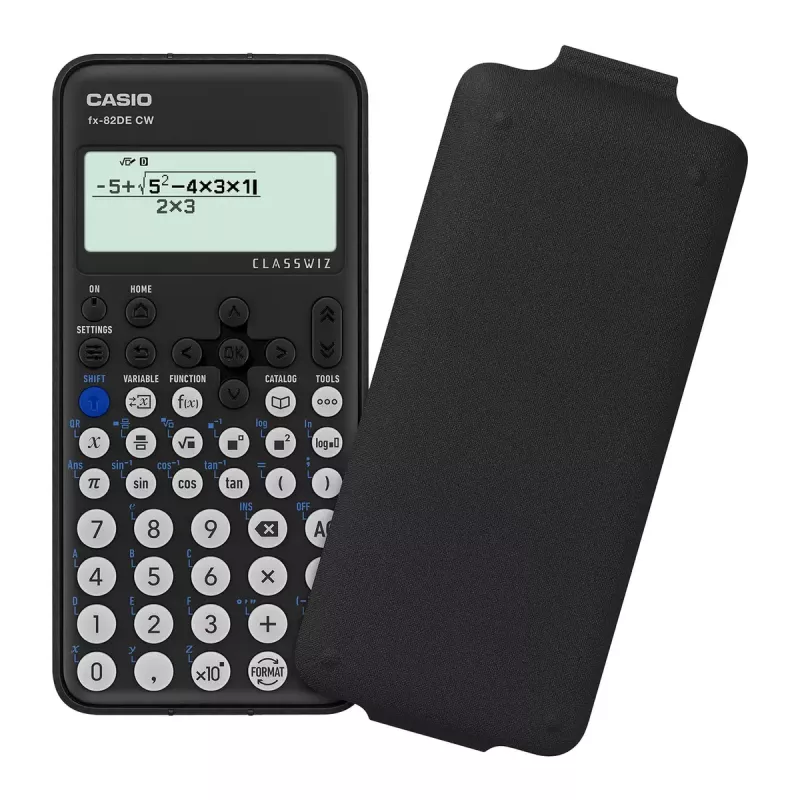 Wetenschappelijke rekenmachine Casio FX-82DE CW 12-cijferig batterijgevoed zwart