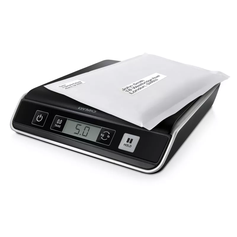 DYMO M5 digitale pakket- & verzendweegschaal | tot 5 kg capaciteit | 20 cm x 20 cm