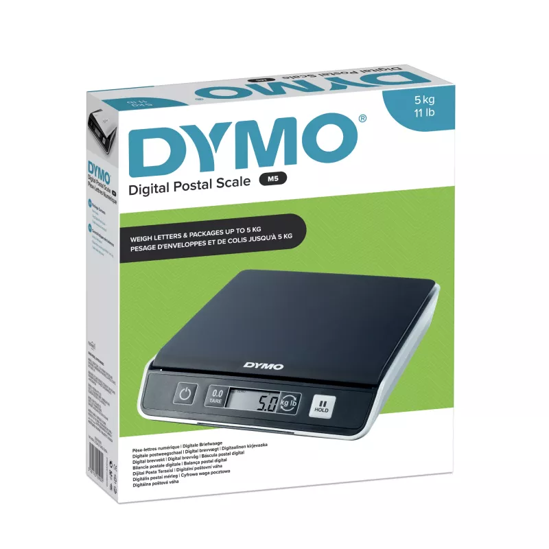 DYMO M5 digitale pakket- & verzendweegschaal | tot 5 kg capaciteit | 20 cm x 20 cm