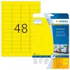 Zelfklevende printeretiketten HERMA Coloured Labels A4 45,7x21,2 mm geel