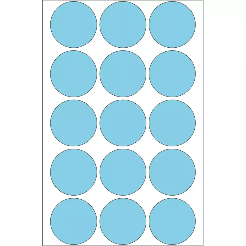 Meerdoelige etiketten HERMA 480 stuks rond blauw 32 mm