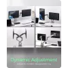 Monitorhouder icybox 61085 voor 2 monitoren met tafelbevestiging – tweearmige tafelmonitorhouder