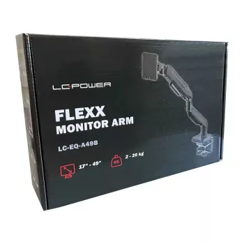 Monitorhouder LC-Power LC-EQ-A49B 124,5 cm zwart klem 20 kg