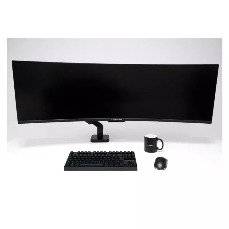 Monitorhouder LC-Power LC-EQ-A49B 124,5 cm zwart klem 20 kg
