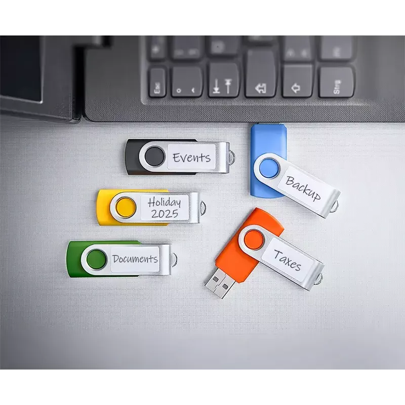 INTENSO Office Line USB-stick-multipack 5×64 GB, USB-A, USB 3.2 Gen 1, Swivel, meerkleurig