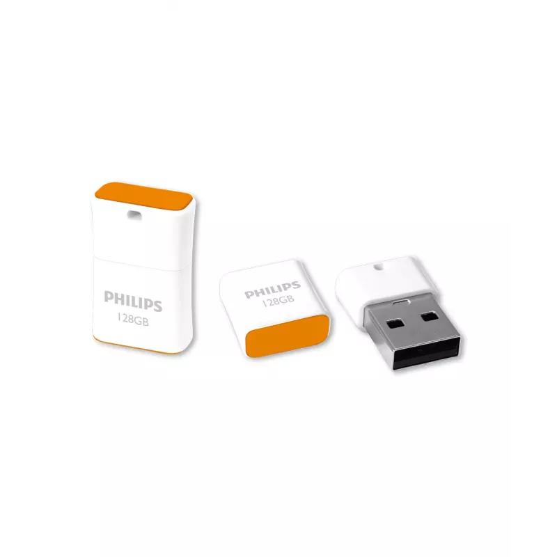 Philips Pico USB-stick 128 GB USB Type-A 2.0 oranje, wit