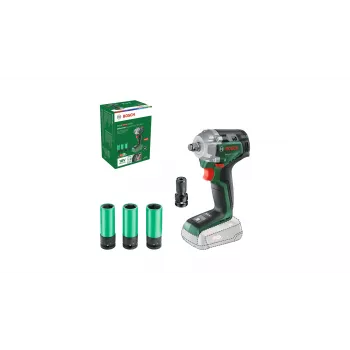 Bosch UniversalImpactDrive 18V-350 (losse tool + hex-adapter + 3 doppen 17, 19, 21 mm)