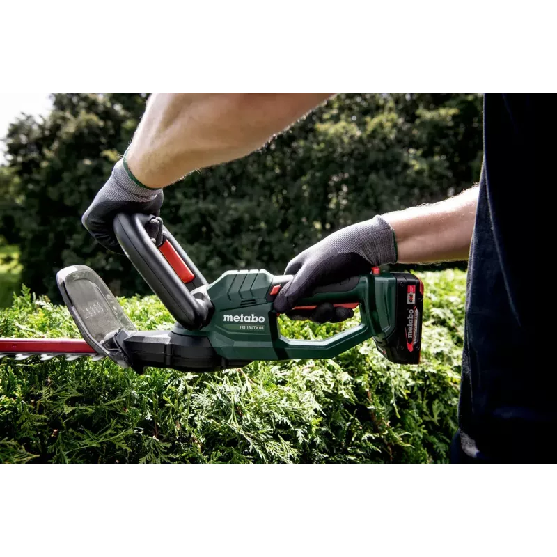 Metabo HS 18 LTX 55 Accu-heggenschaar met dubbelzijdig mes, 18 V, 55 cm snijlengte, losse machine