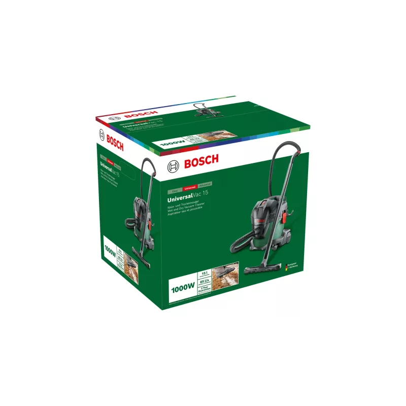 Bosch UniversalVac 15 zwart, groen 15 L 1000 W