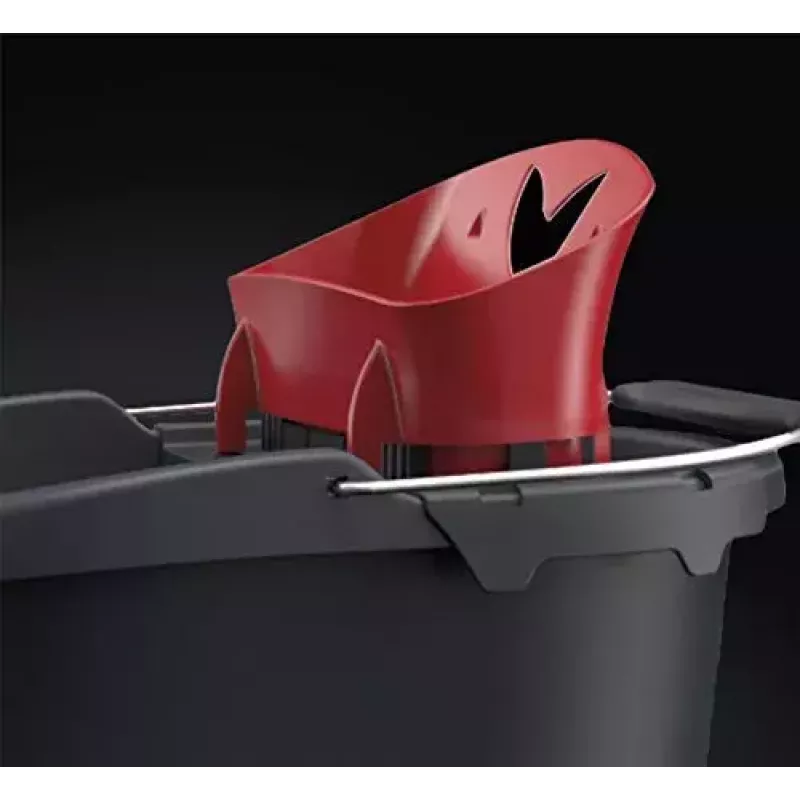 Dweilsysteem Vileda SuperMocio Revolution eentank zwart rood wit