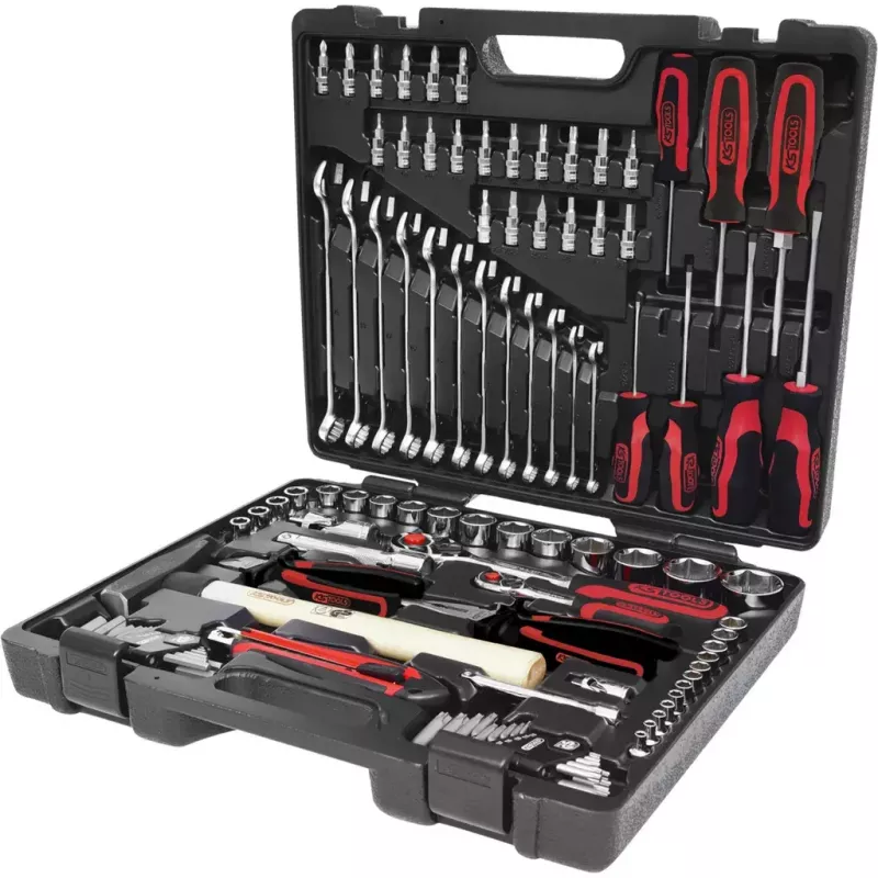 KS Tools CHROMEplus 1/4" + 1/2" universele gereedschapsset, 97 stuks (918.0797)