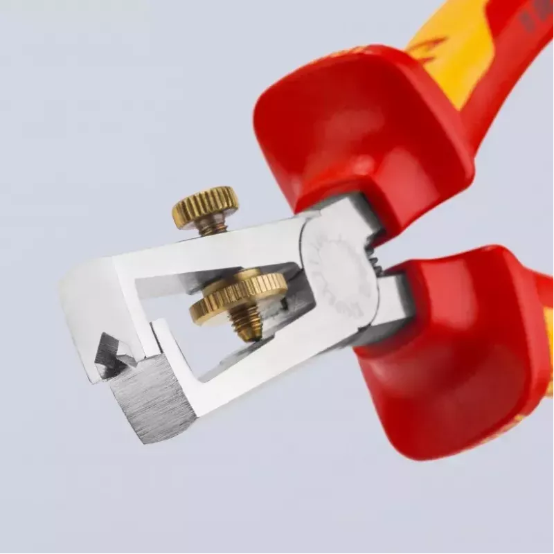 Knipex 11 06 160 T geïsoleerde striptang met openingsveer, 160 mm