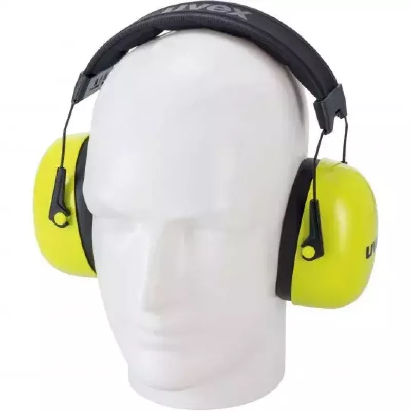Uvex K20 hi-viz hoofdbeugel geel bouwsector 2630021
