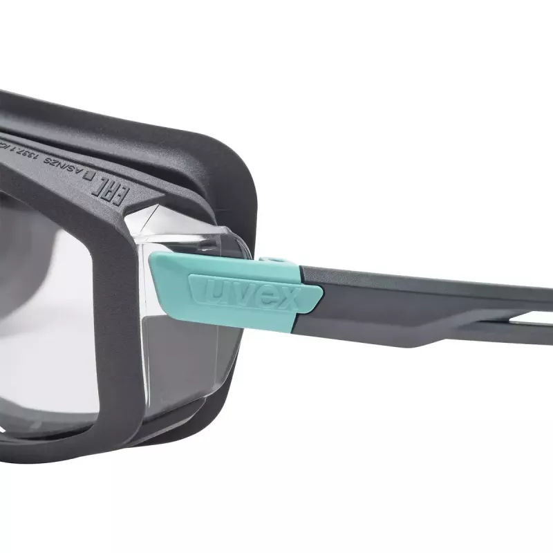 Veiligheidsbril Uvex i-guard polycarbonaat blauw grijs transparant