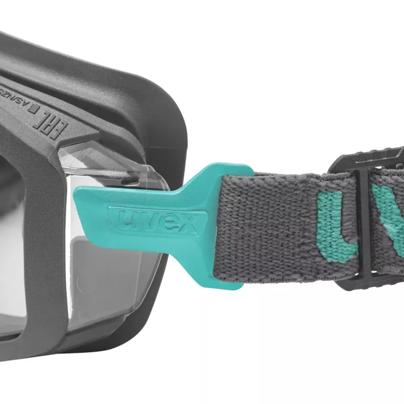 Veiligheidsbril Uvex i-guard+ polycarbonaat zwart blauw transparante glazen