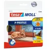 Rubberen profielstrip TESA P-profiel 6 m raamafdichting bruin
