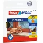 Rubberen profielstrip TESA P-profiel 6 m raamafdichting bruin
