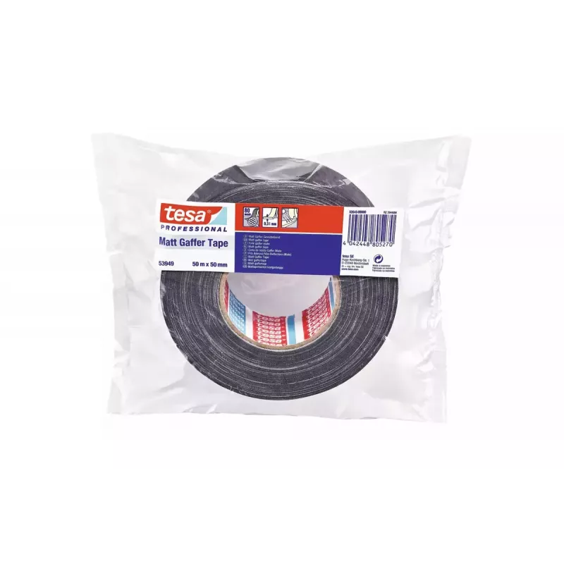 Tape Tesa 53949 rubber zwart 50 m