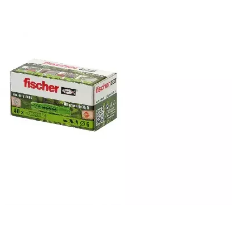 Wandplug Fischer universele plug UX groen 6 x 35 R