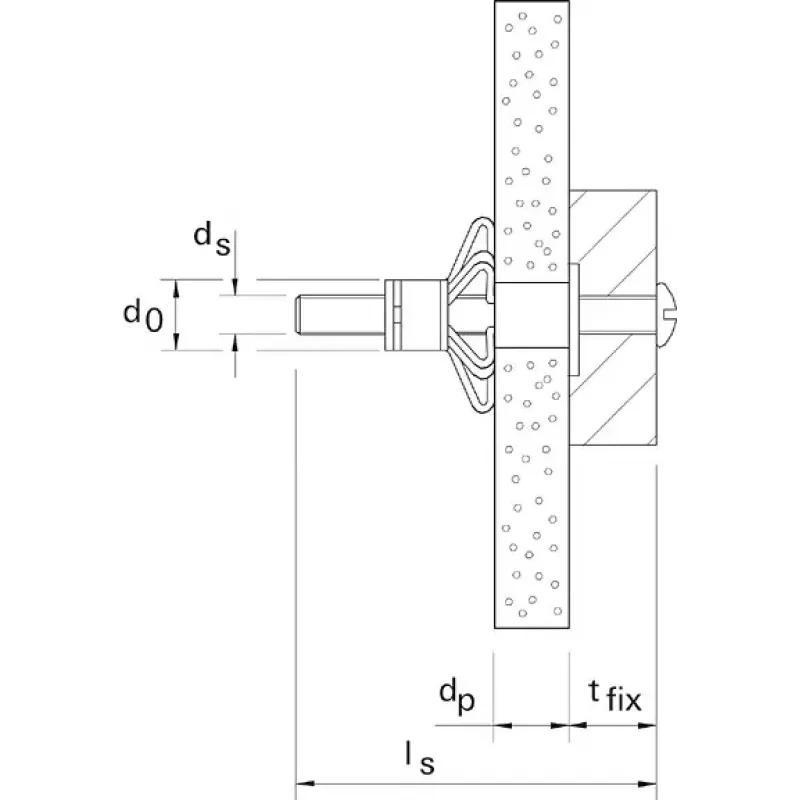 Metaalplug voor holle wanden Fischer HM 5 x 52 S
