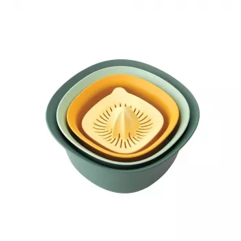 Set Brabantia Tasty+ stapelbaar 3,2L blauw groen geel