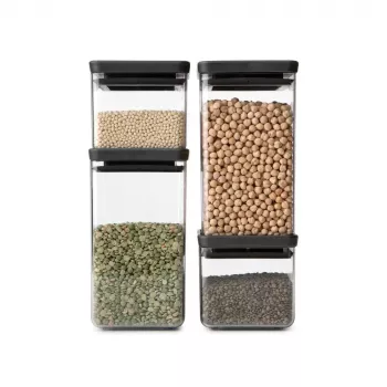 Vierkante kunststof doos Brabantia Tasty+