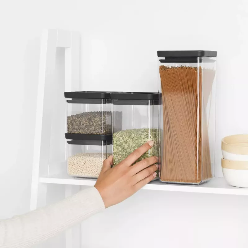 Vierkante kunststof doos Brabantia Tasty+