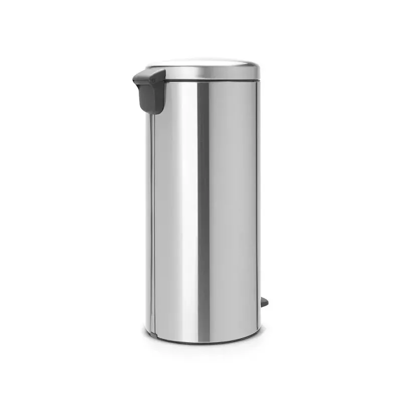 Pedaalemmer Brabantia newIcon rond geborsteld staal diameter 30 cm