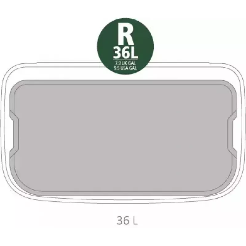 Afvalemmer rechthoekig Brabantia 121463