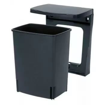Brabantia 10L zwarte afvalemmer 260 mm breedte 210 mm diepte 330 mm hoogte