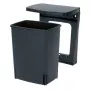 Brabantia 395246 inbouwafvalbak, 10 L, zwart