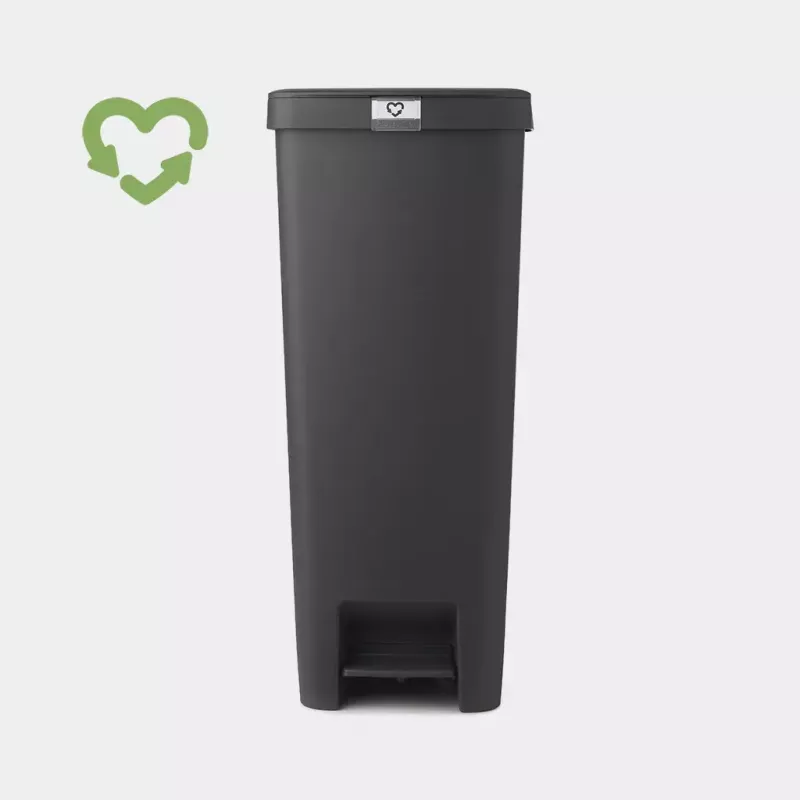 Brabantia afvalemmer 40L hoek grijs 800023